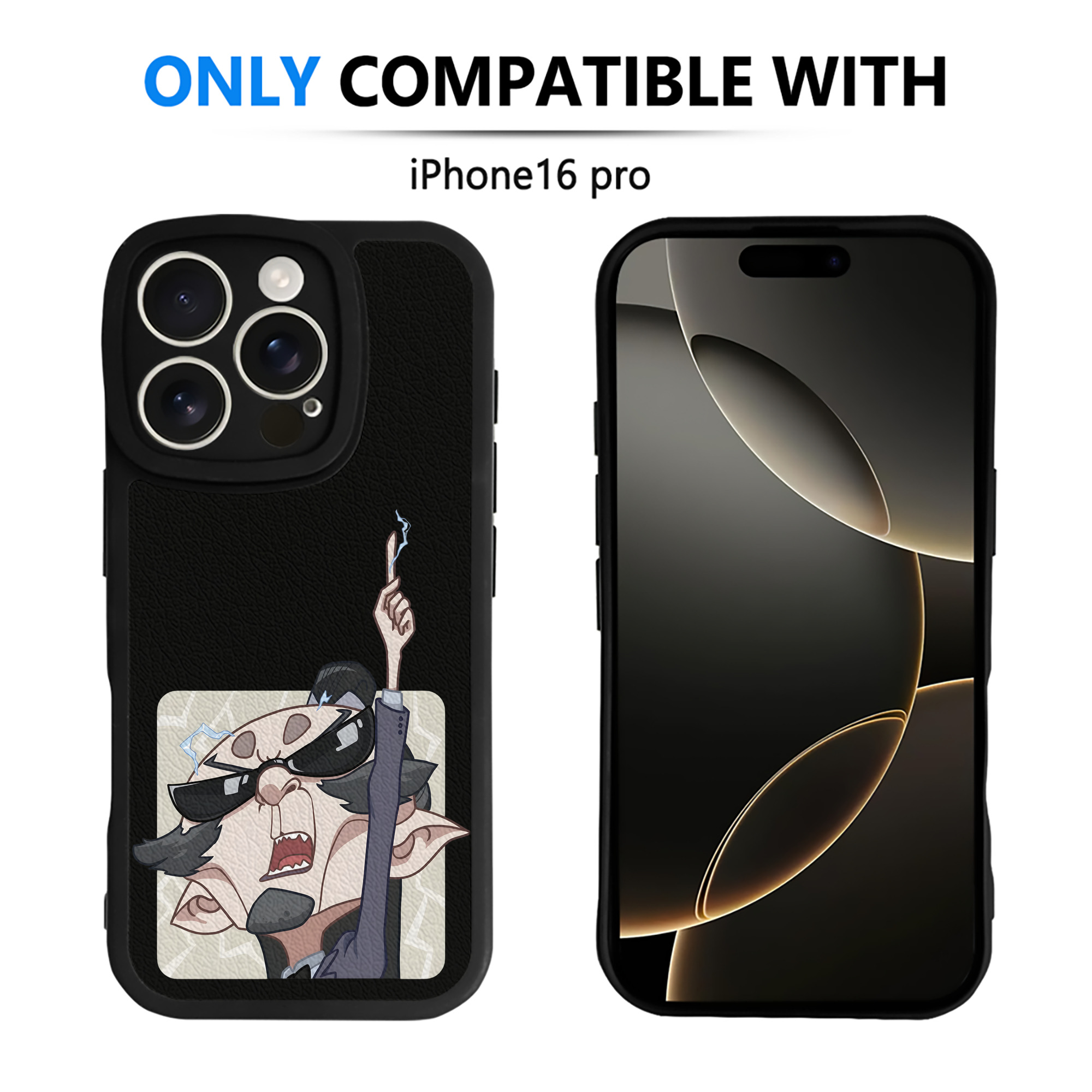 （画像用） Ne Zha 2 ナタ 魔童の大暴れ 【iPhone 16シリーズ対応】シリコンスマホケース（レザー調） 材質：シリコン